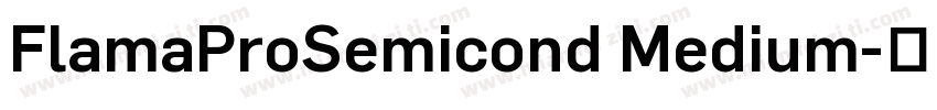 FlamaProSemicond Medium字体转换